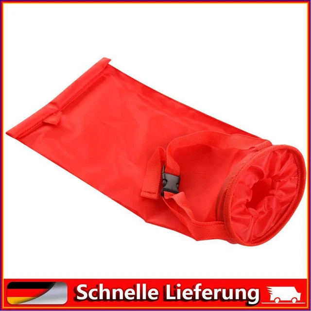 Soporte de basura trasero portátil para asiento de automóvil bolsa colgante herramientas de limpieza de automóviles (rojo)
