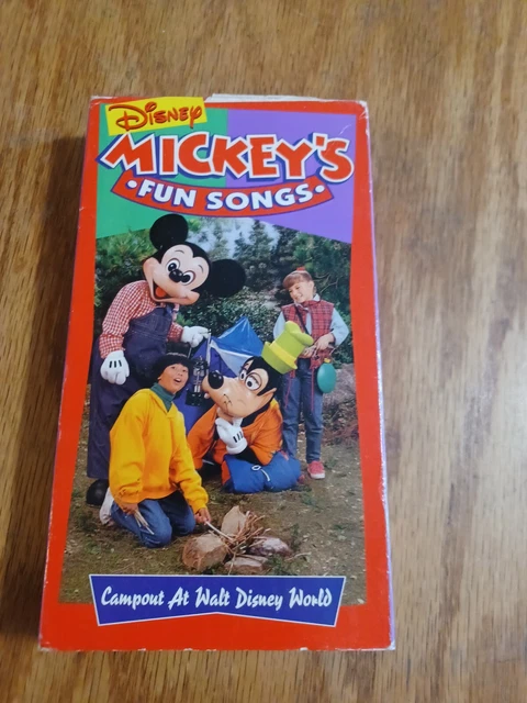 VINTAGE DISNEY MICKEY S Fun Songs Campout At Walt Disney World VHS 90s vintage-disney-mickey-s-fun-songs-campout-at-walt-disney-world-vhs-90s