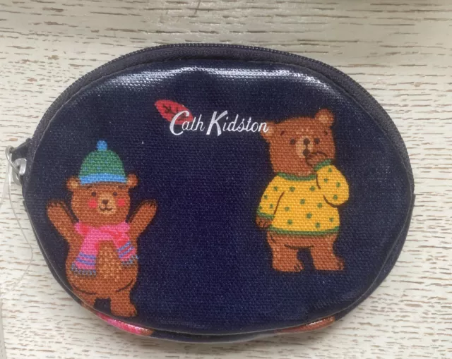 Cath Kidston Woodland Bear Oval Coin Purse - BNWT