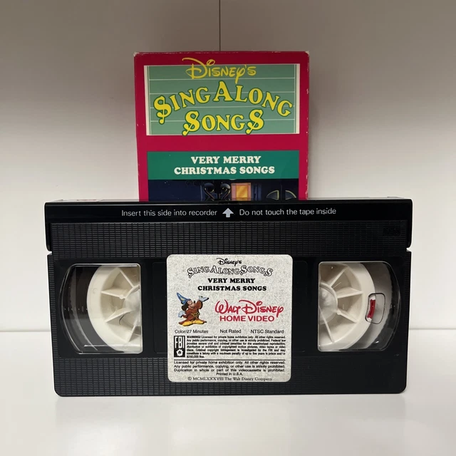 DISNEY SING ALONG Songs A Very Merry Christmas VHS Good Condition VHS ...
