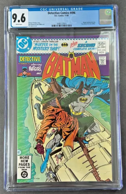 Detective Comics #496 CGC 9.6 WP NM+ 1980 🦠 Jim Aparo Batman & Batgirl