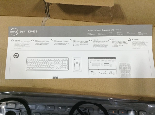 NEW Dell Wireless Keyboard and Mouse KM632 - NEW OPEN BOX