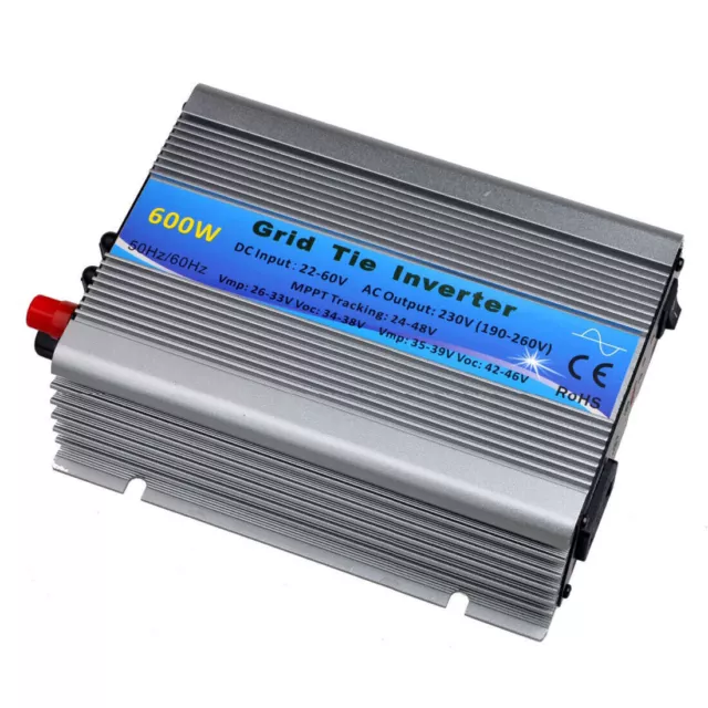 600W Grid Tie Micro Inverter for 12V/36V PV Panel Pure Sine Wave Inverter MPPT