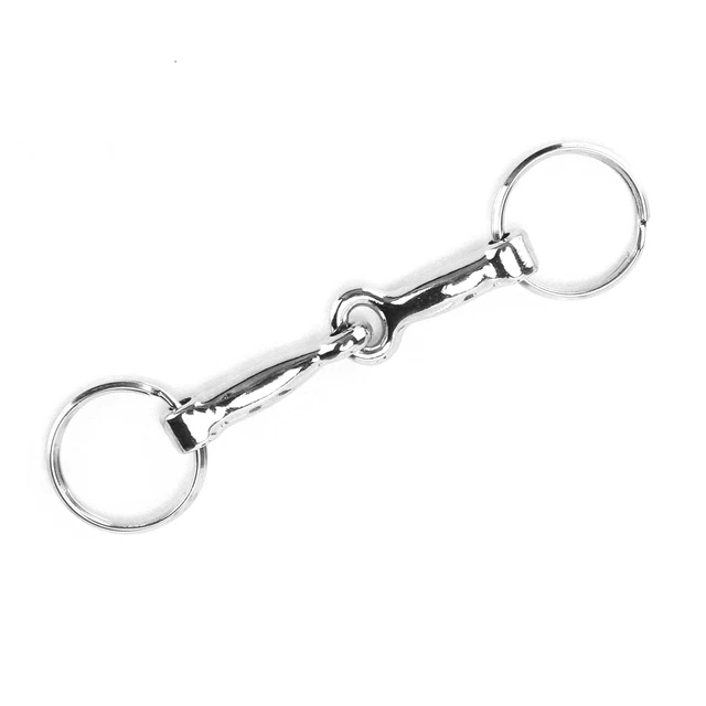 Snaffle Bits Keychain Zinc Alloy Pelham Keychain Single Connector Horse Bit Ejj