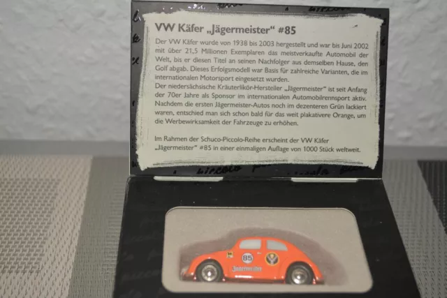 Schuco Piccolo VW Käfer Jägermeister 85 limitiert neuwertig