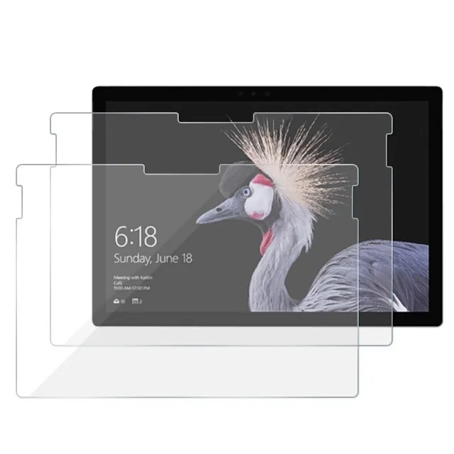2x Microsoft Surface Pro 3/ 4/ 5/ 6 Schutzglas 9H Displayfolie Folie Hartglas