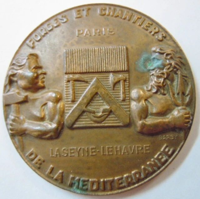 France, Médaille, Forges et Chantiers de la Méditerranée, La Seyne-Le