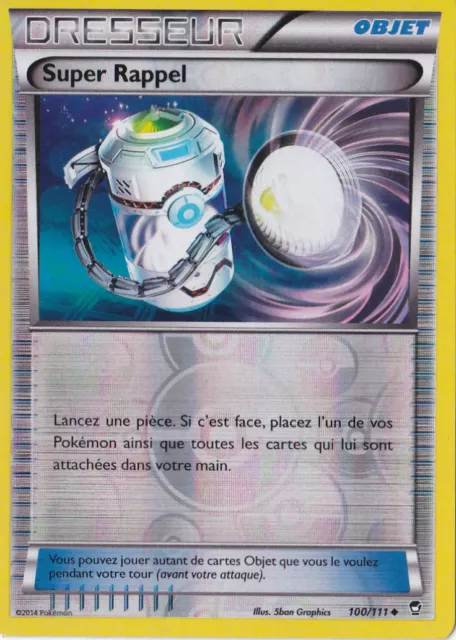 Super Reverse Reminder-XY3:Fists Furious-100/111-French Pokemon Card
