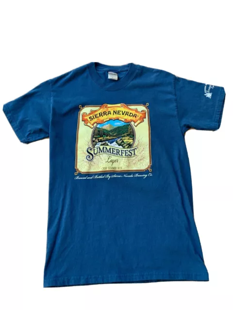 Sierra Nevada Summerfest Lager Crisp Summer Beer Blue S 34-36 Tshirt