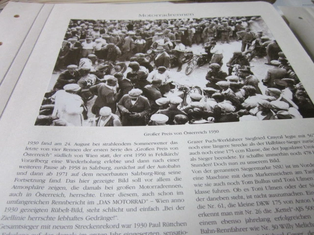 MOTORRAD ARCHIV MOTORRADRENNEN 3102a Großer Preis von Österreich 1930