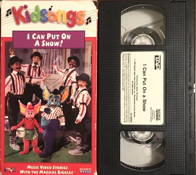 KIDSONGS (VHS) TAPE I can put on a Show RARE live action educational