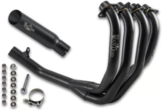 VOODOO 1993-1999 Honda CBR900RR SHORTY SYSTEM EXHAUST BLACK VEFSCBR900J3B