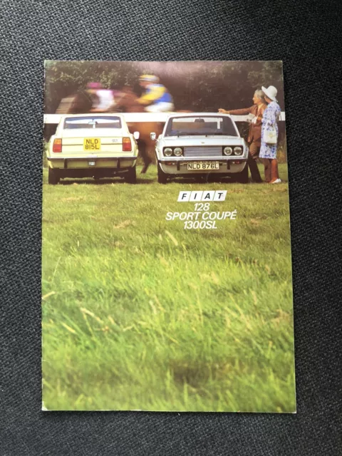 Fiat 128 Sport Coupe 1972-75 UK Market Sales Brochure SL 1300 1100