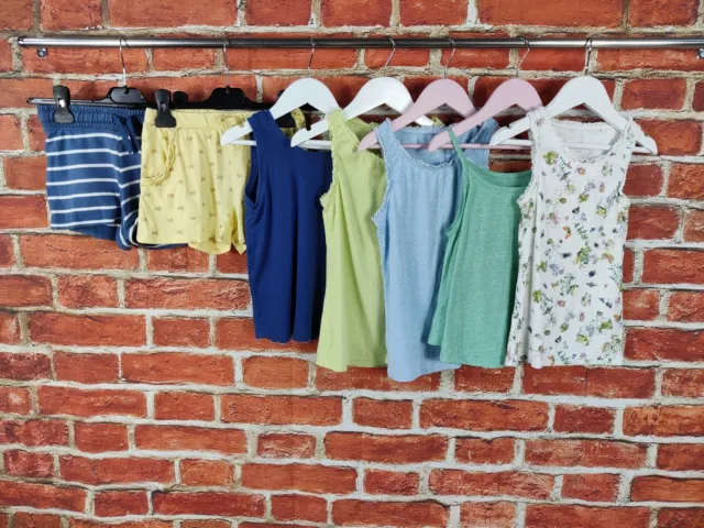 Girls Bundle Age 6-7 Years Next H&M Summer Shorts T-Shirt Vest Tops Set 122Cm