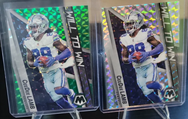 2022 Mosaic Ceedee Lamb Will To Win Prizm Set!!! Dallas Cowboys #Ww-18