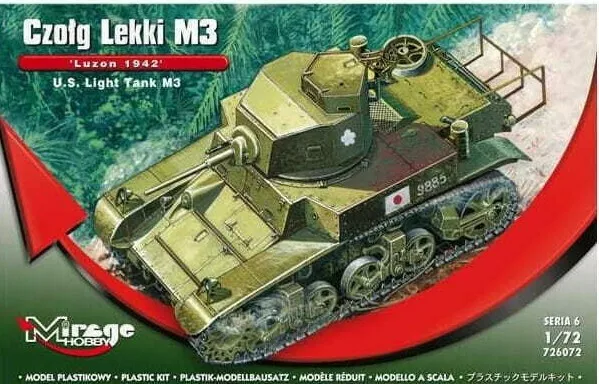 1/72 WW2 Vehicle : M3 Stuart Light Tank  " Luzon 1942" [USA] #726072 : MIRAGE