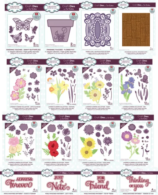 Creative Expressions Sue Wilson Capas Flor Colección Metal Troqueles 2023