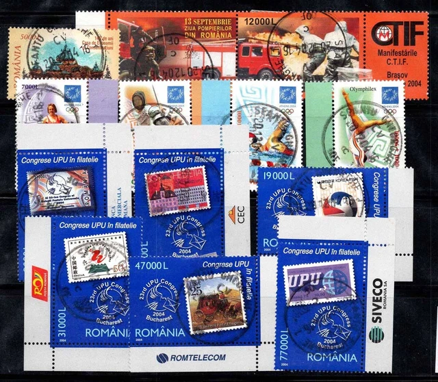 Rumänien 2004 Mi. 5850-5862 Gestempelt 100% Feuerwehr, Olympische Spiele, UPU