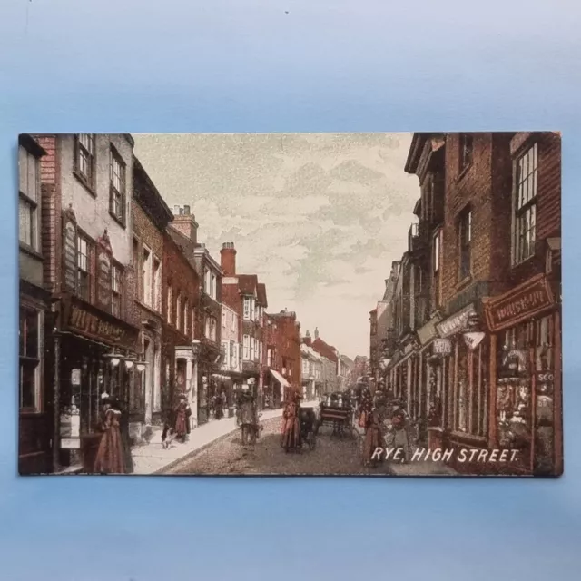 Rye Postcard C1910 Edwardian High Street Sussex