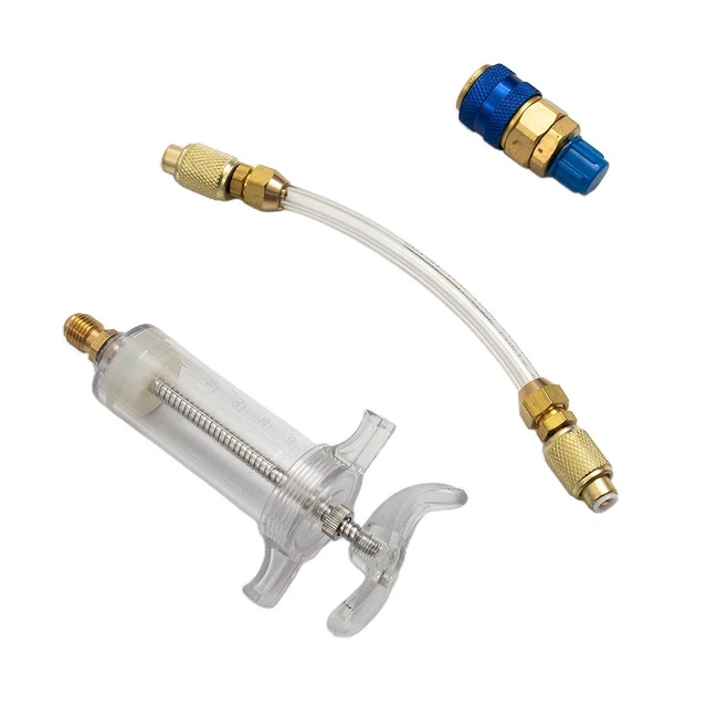 Compressor Liquid Injection Kit INJECTION FOR COMPRESSOR 30ml Oil and Dye Injector with Quick Coupling ...