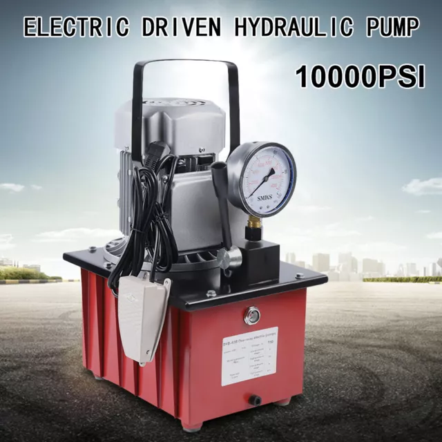 750W Electric Driven Hydraulic Pump 10000PSI Single Acting 7L Oil Capacity