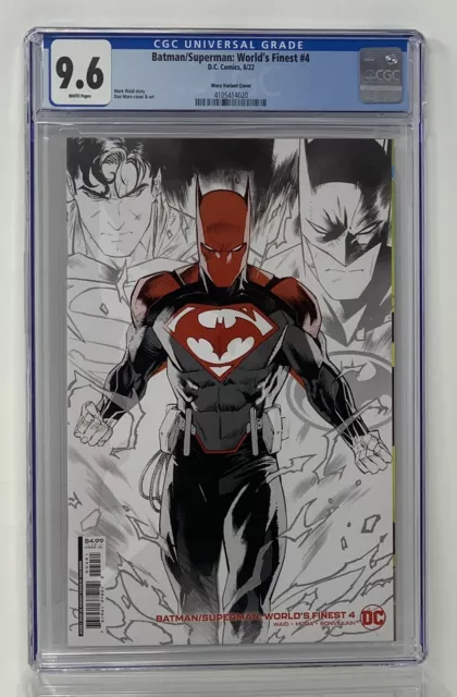 Batman Superman Worlds Finest #4 CGC 9.6 DC Comics 2022 Dan Mora Cover