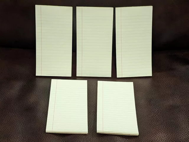 Vintage Day-Timers, Inc. Sr. Pocket Memo Note Pads (Wide) - thin Lot of 5 49002