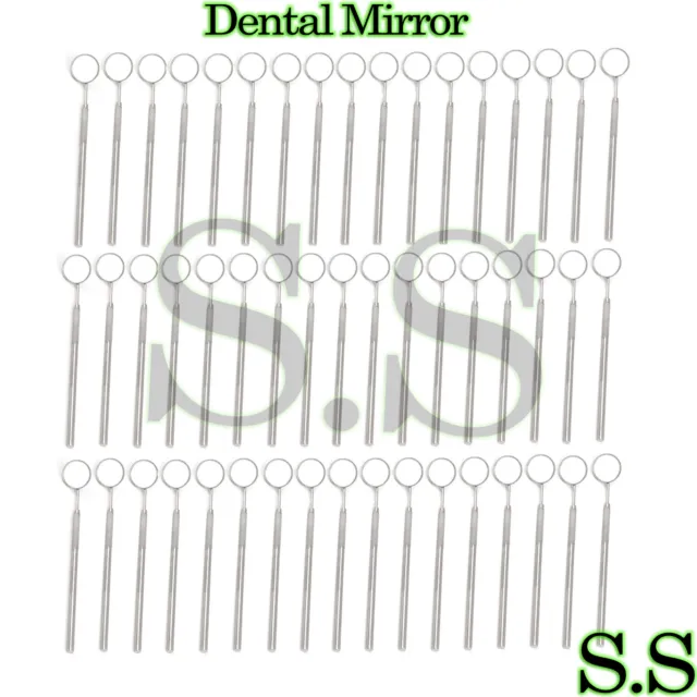 100 Dental Mirrors Stainless Steel Surgical Instruments