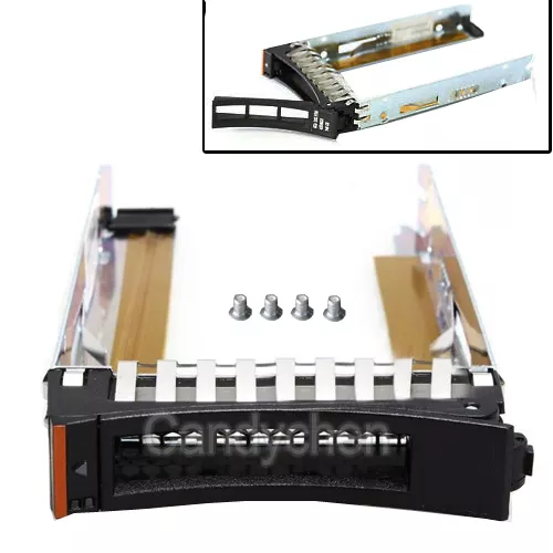 2.5" SAS HHD Hard Drive Caddy Tray + Screws 44T2216 For IBM x3650 M2 M3 M4 X5