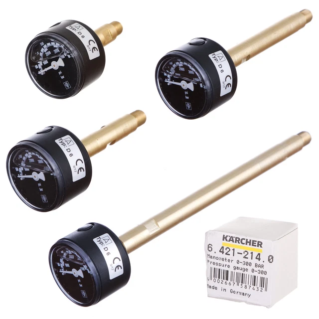 Manometre Pression Turbo Karcher Manometer Gauge With Extension HD And HDS 698 798 5/15 7/18 10/25 And Mano Pression - Foto 9