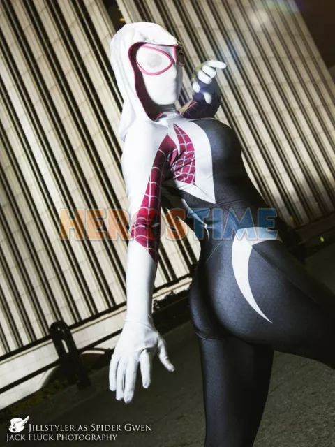 LADY SPIDERMAN INTO the spider verse Tights Venom Gwen Stacy Cosplay  Costume $46.99 - PicClick