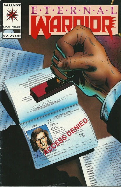 Eternal Warrior, Vol.1 #20, Valiant Comics 1993