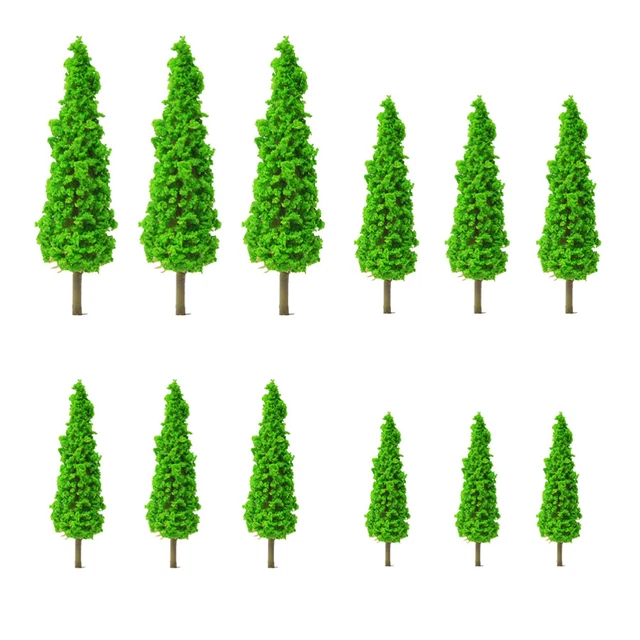Simulazione Plastica Albero Verde Mini Albero Pianta Giocattolo Stanza Modellino Albero
