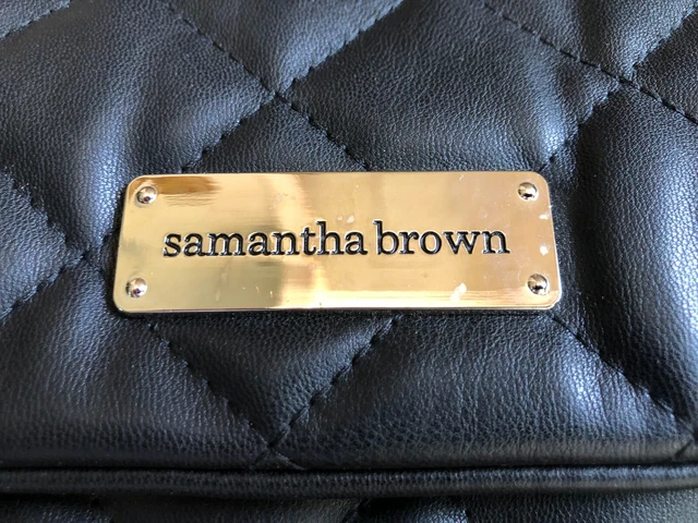 Samantha Brown Black Quilted Crossbody Bag - Excellent Travel Bag - Brand New  3