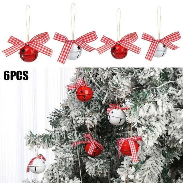 artesanía hágalo usted mismo decoración de árboles campana de Navidad Jingle Bells decoración colgante