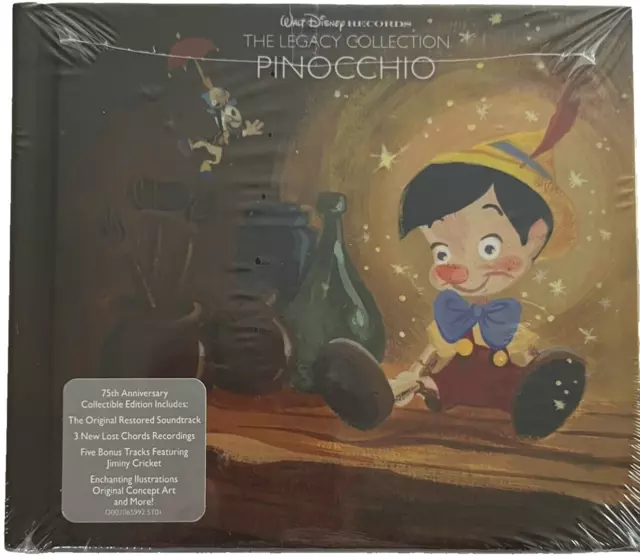 PINOCCHIO THE WALT Disney Records Legacy Collection (2CD) +8 Bonus