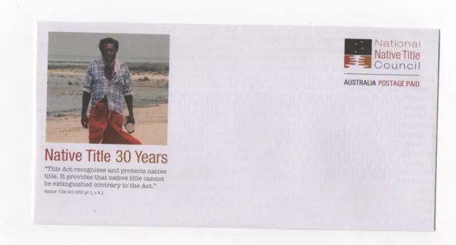 2023 AUSTRALIA Native Title 30 Years prepaid cover unused