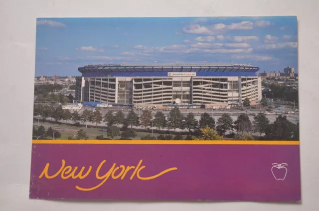 Vintage Shea Stadium (Flushing Meadows) New York Mets Postcard Apple Prints