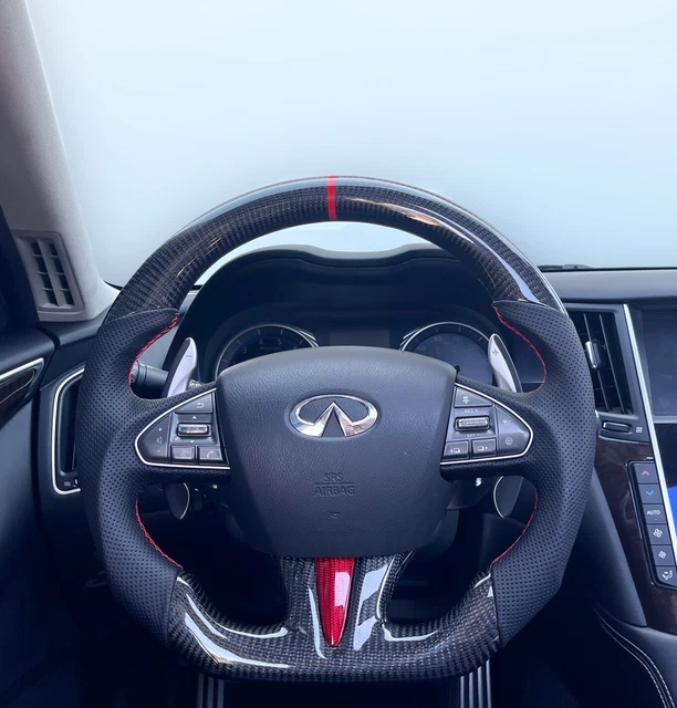 CARBON FIBER CUSTOM full steering wheel for Infiniti Q60 QX50 Q50 2013
