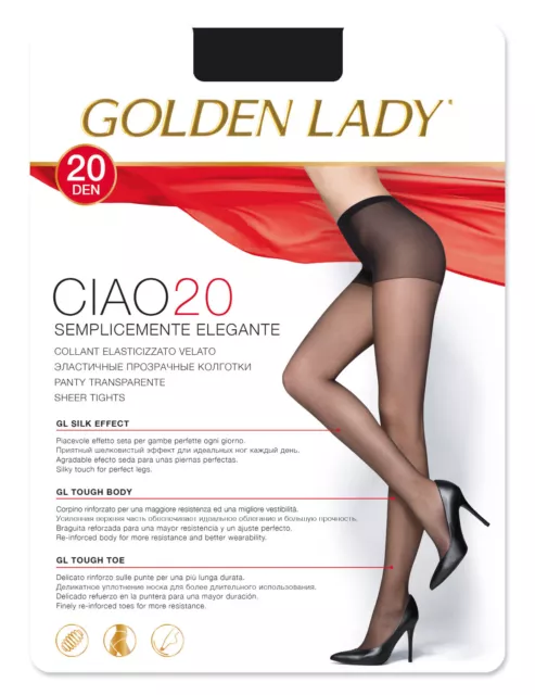 Golden Lady Strumpfhose "Ciao 20" seidig fein Gr. S - M - L- XL