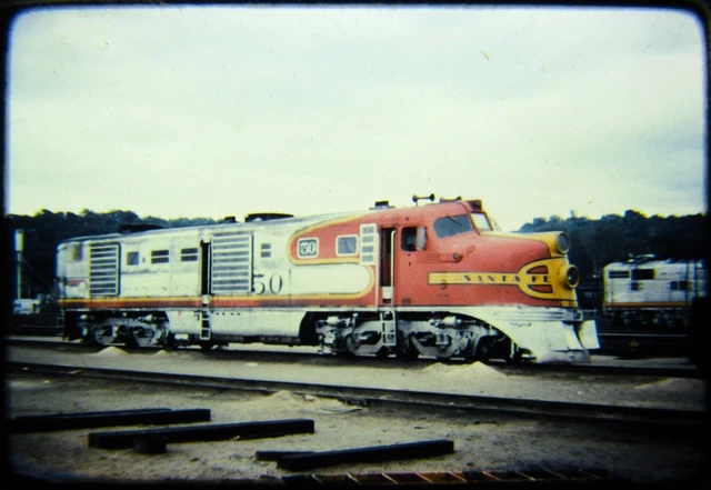 Railroad Slide DUPLICATE Santa Fe ATSF ALCO DL109 50 Argentine KS 1961