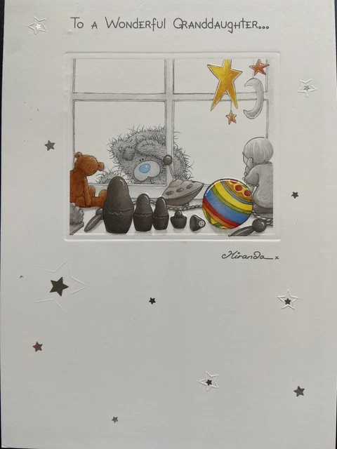 Me To You Tatty Teddy Granddaughter Birthday Card And Envelope
