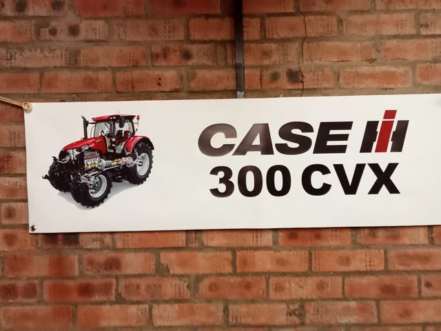 CASE 300 CVX  large pvc WORK SHOP BANNER garage man cave show banner