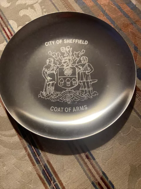 Sheffield Coat Of Arms Commemorative Plate