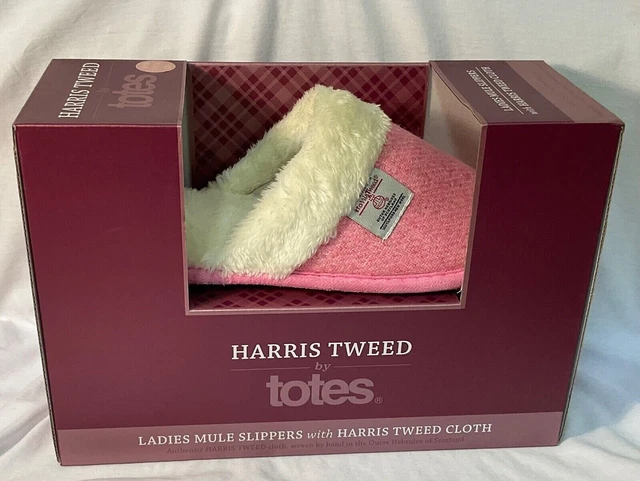 Totes mens harris tweed slippers online