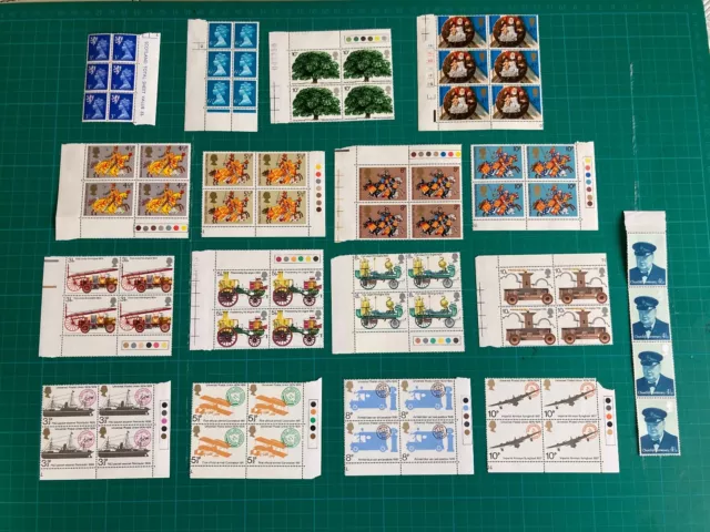 GB 1974 Stamps - Assorted Unused sets. British Stamps - Unmounted Mint Sets