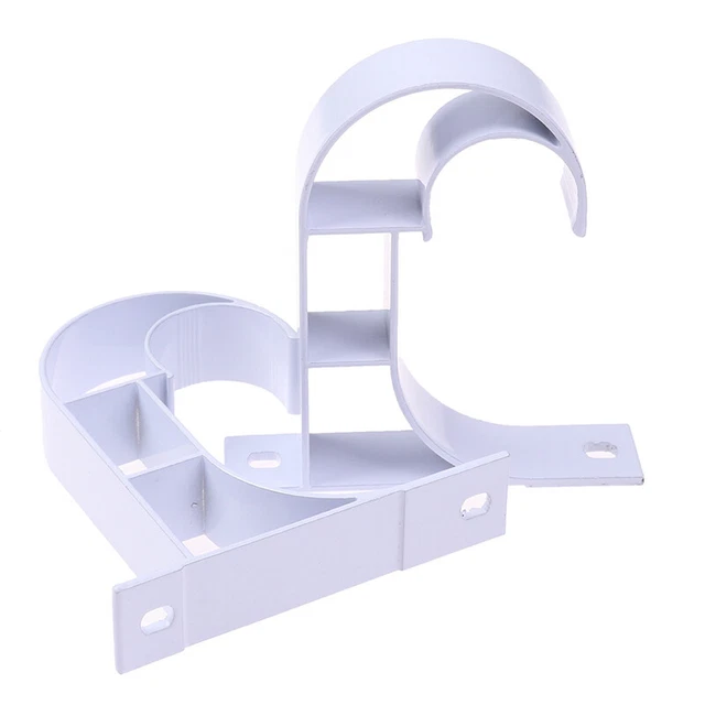 2Pcs 80*75mm Aluminium Alloy Window Curtain Drapery Rod Holders Brackets D^Z8 f
