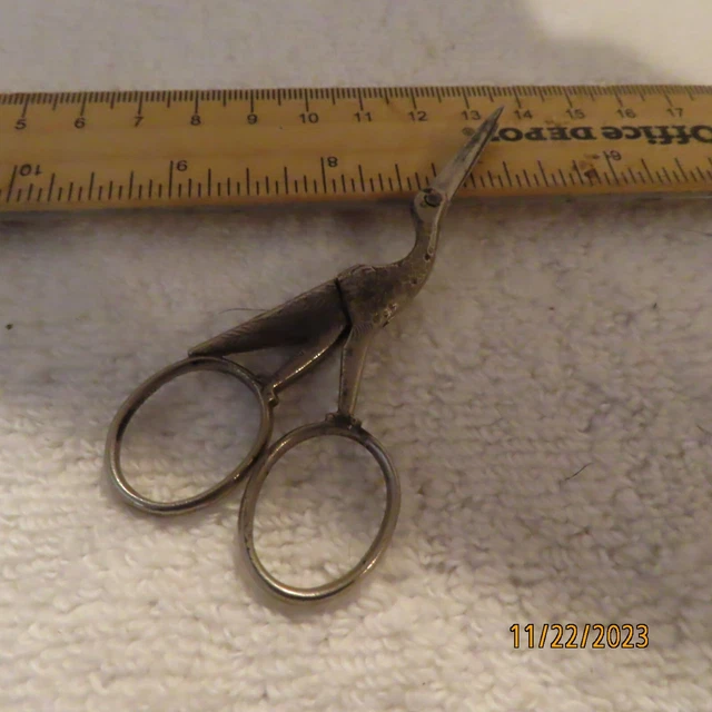 Vintage Crane Scissors Made In Germany