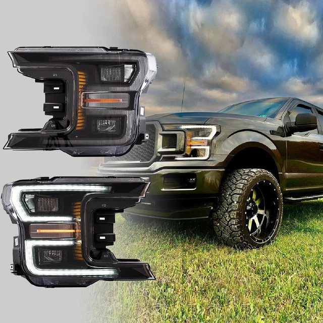 [FULL LED]FOR 2018 2019 2020 Ford F150 DRL Sequential Projector