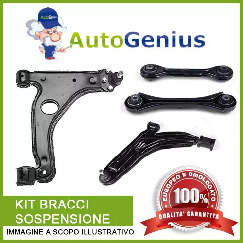 Kit Bracci Sospensione Anteriore Dx Sx Fiat Punto (176) 55 1.1 1993>1999 124849